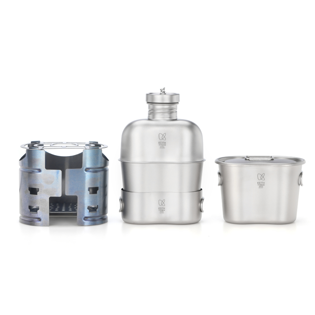 Kit de cantimplora Pro Titanium - 4 en 1