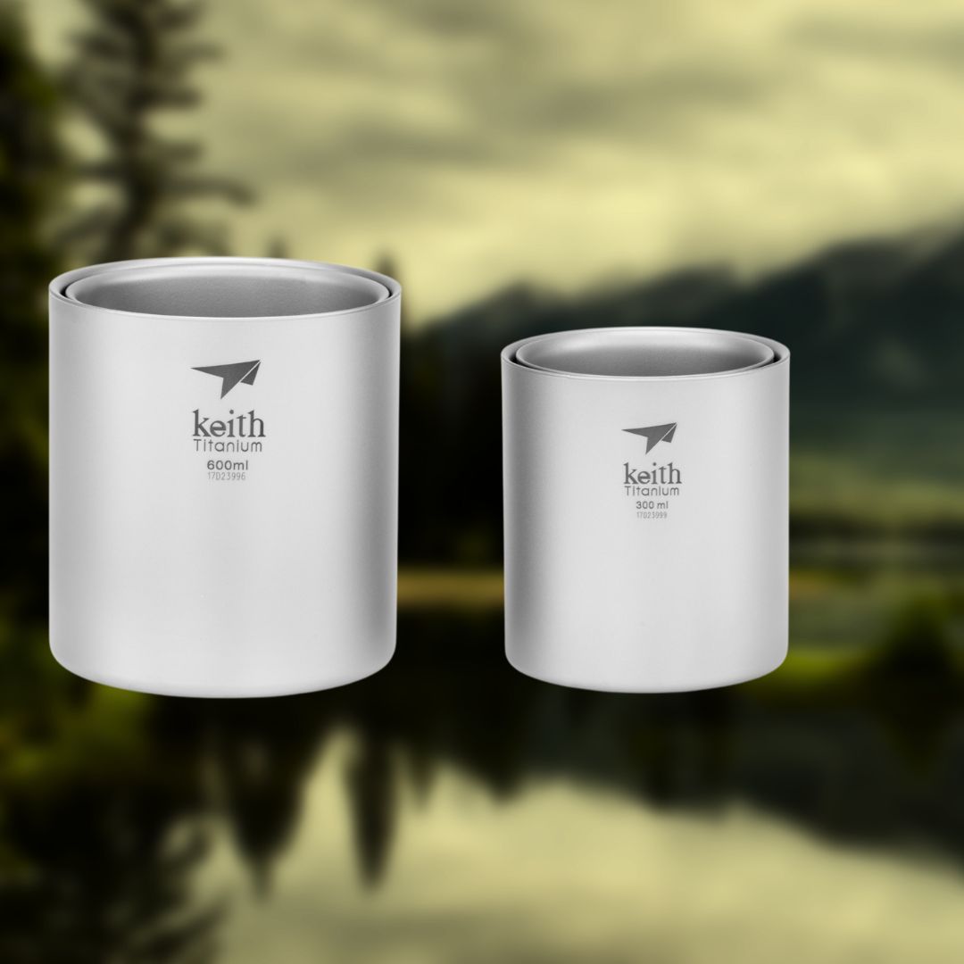 Titan -Becher -Set
