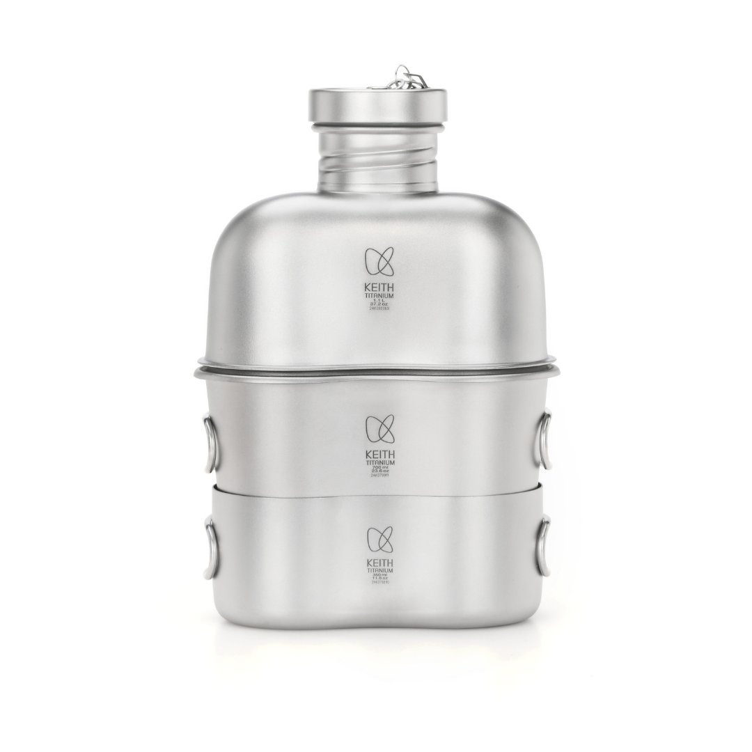 Kit de cantimplora Pro Titanium - 4 en 1