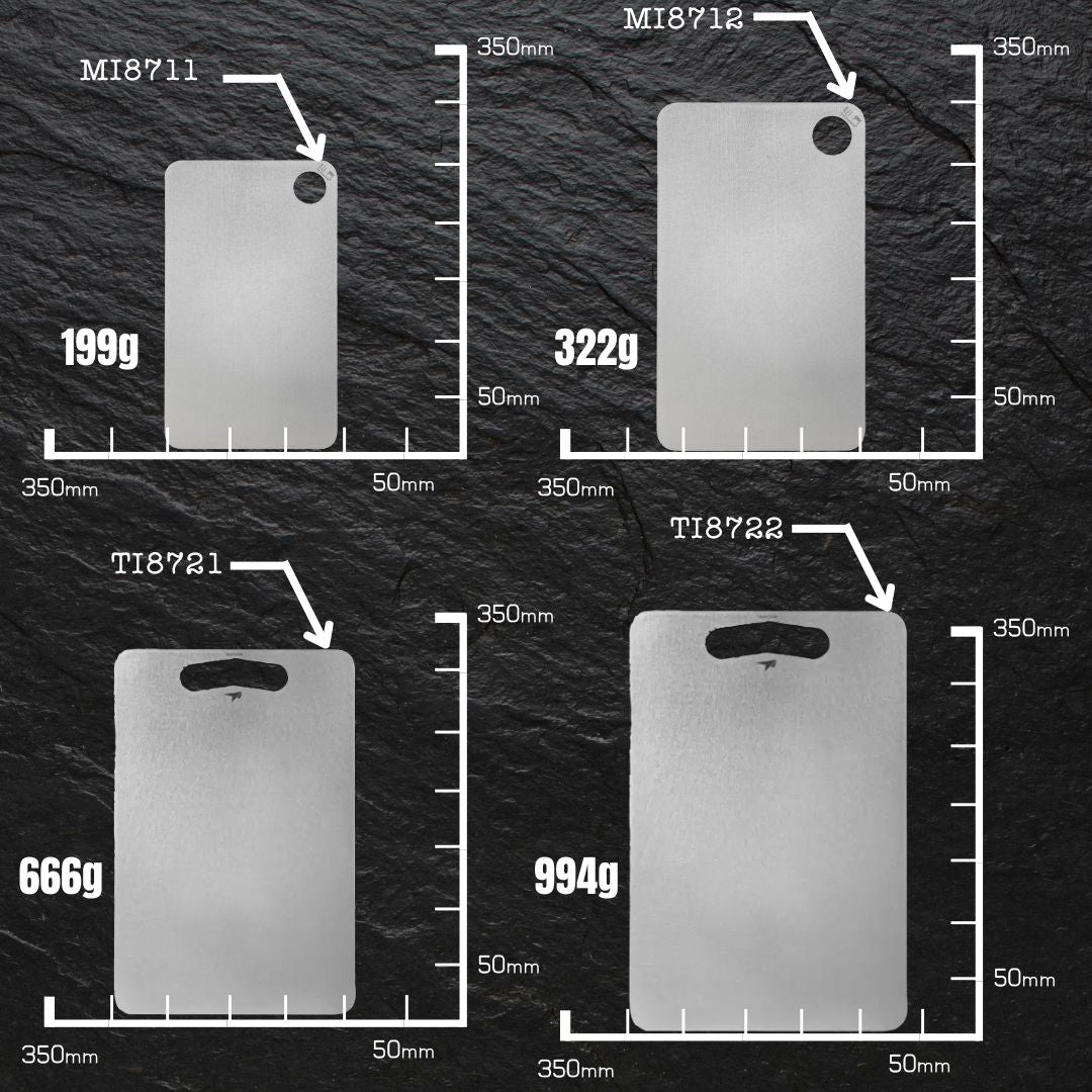 Tablas de cortar de titanio
