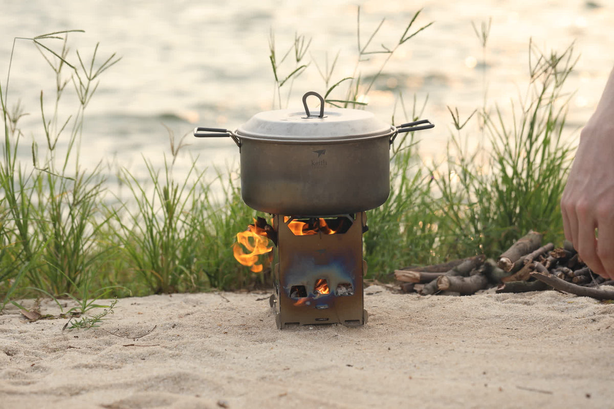 Brændeovn og titaniumgrill