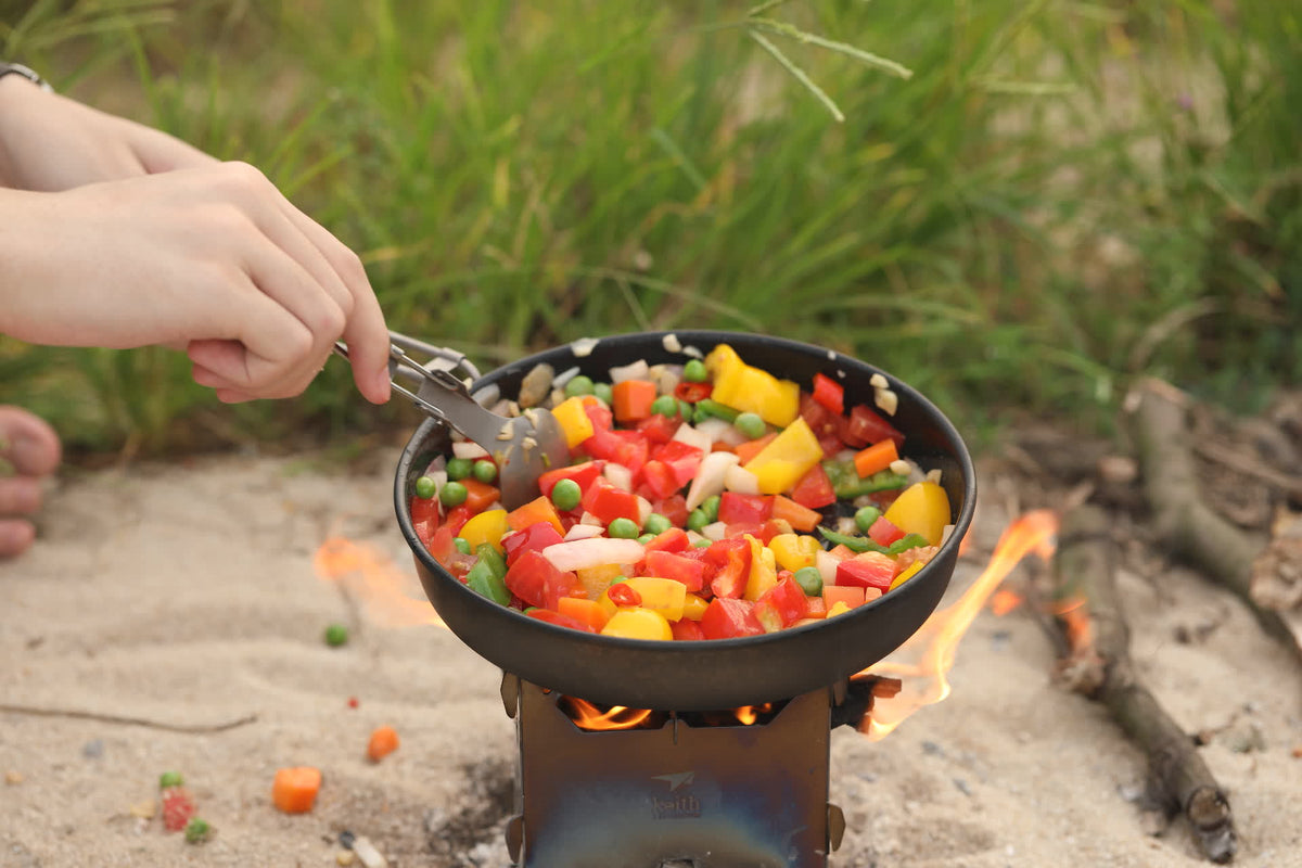 Brændeovn og titaniumgrill
