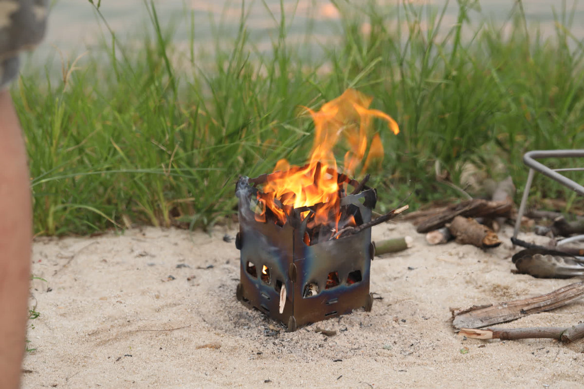 Brændeovn og titaniumgrill