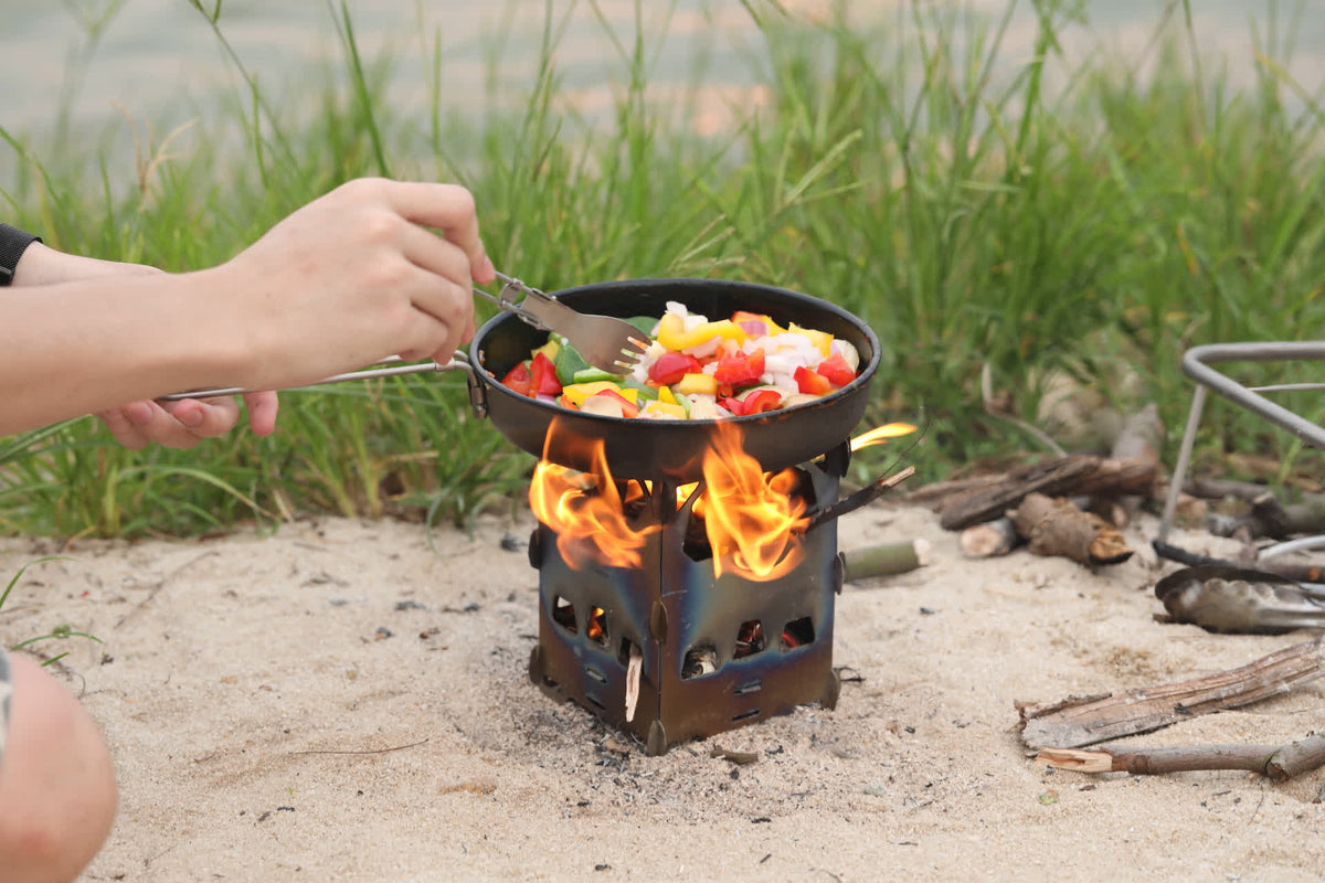 Brændeovn og titaniumgrill