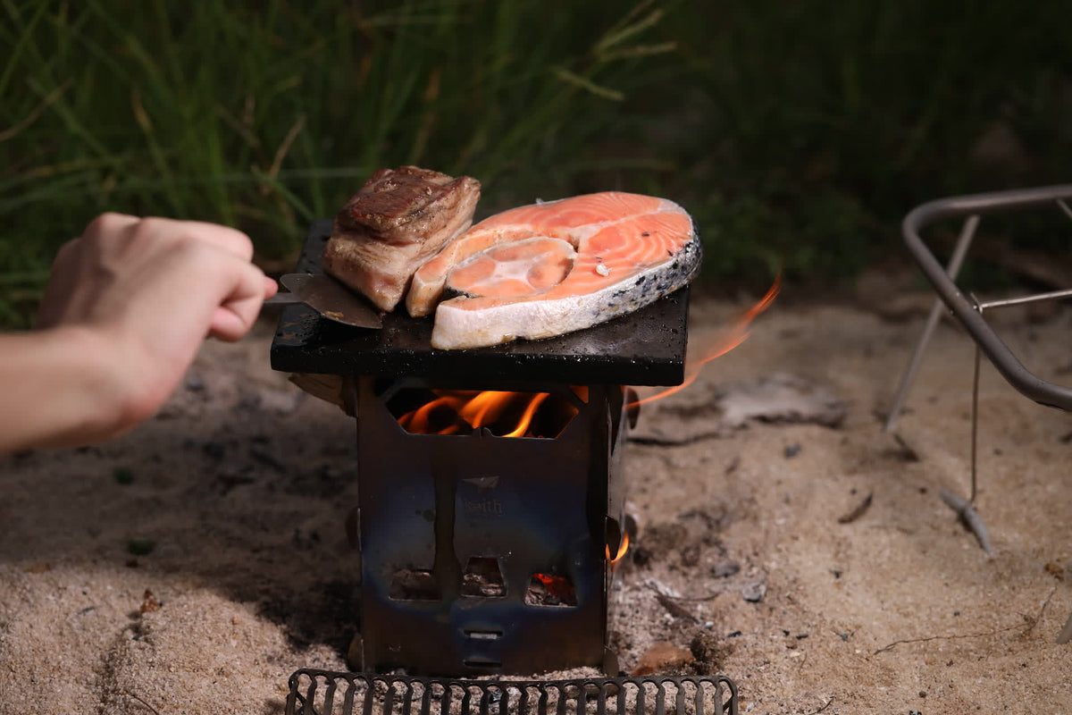 Brændeovn og titaniumgrill