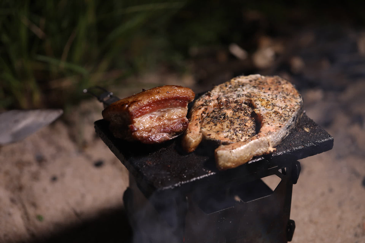 Brændeovn og titaniumgrill