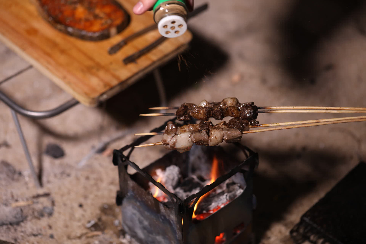 Brændeovn og titaniumgrill