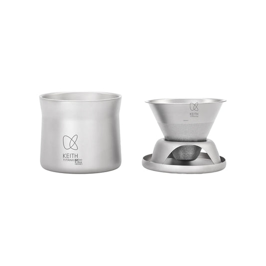 Taza de titanio multifuncional para té y café