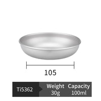 Placas de acampamento de titânio