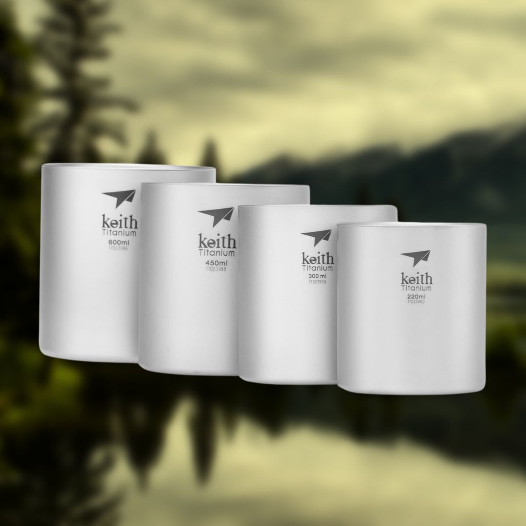 Titan -Becher -Set