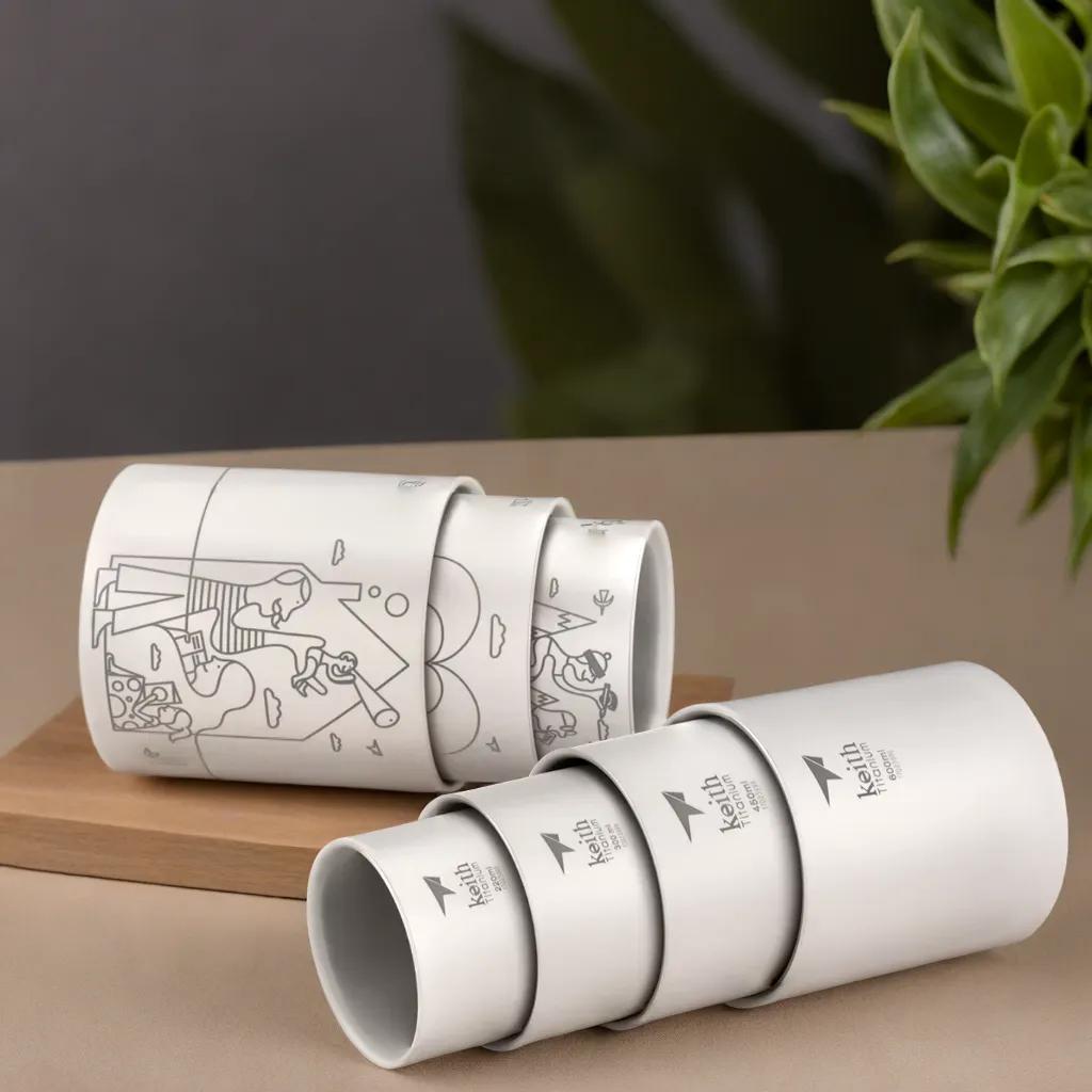 Titan -Becher -Set