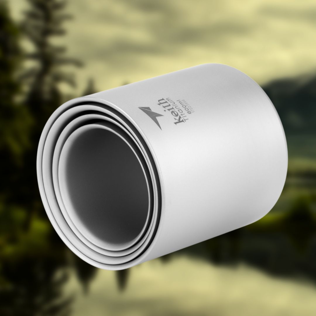 Titan -Becher -Set