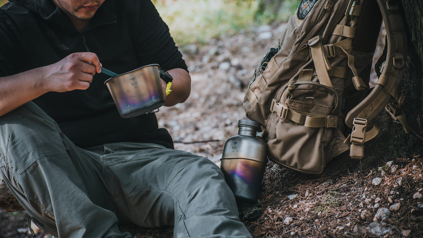 Titanium Cantine Mess Kit