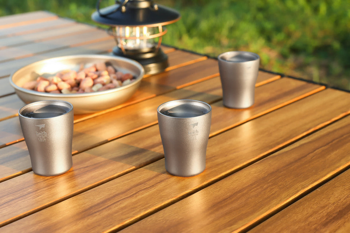 Set de 2 Verres à Shot en Titane