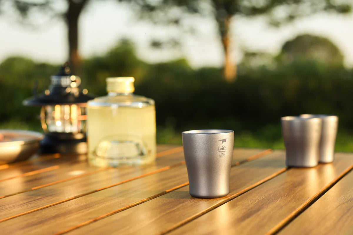 Set de 2 Verres à Shot en Titane
