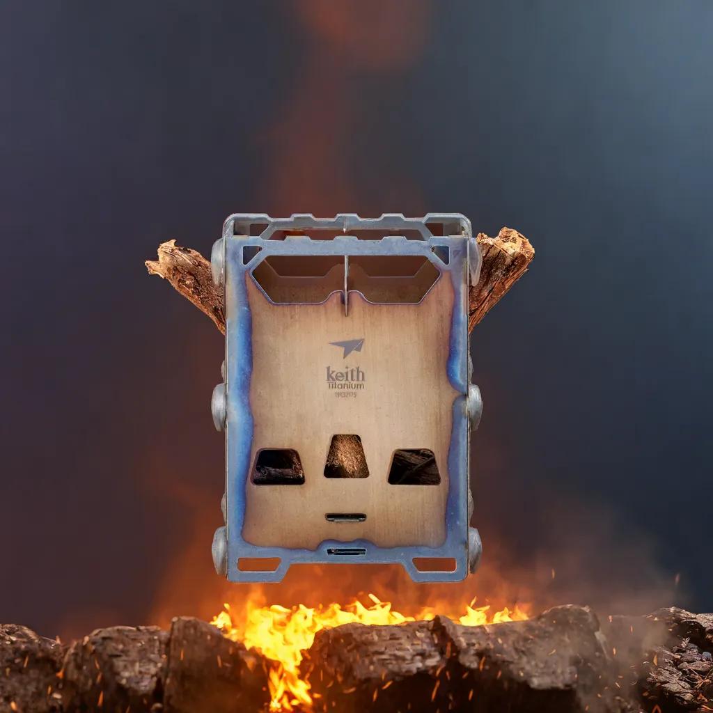 Brændeovn og titaniumgrill