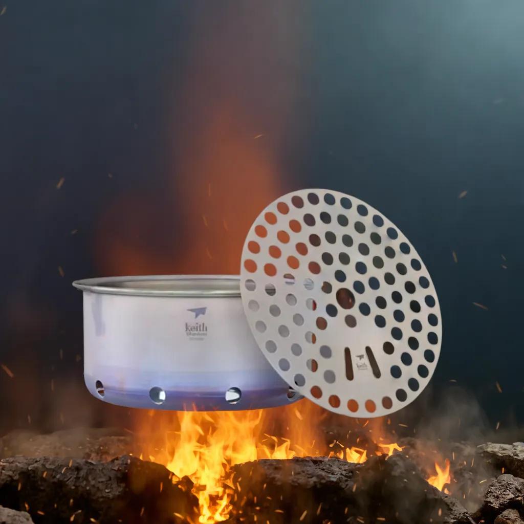 Brændeovn og titaniumgrill
