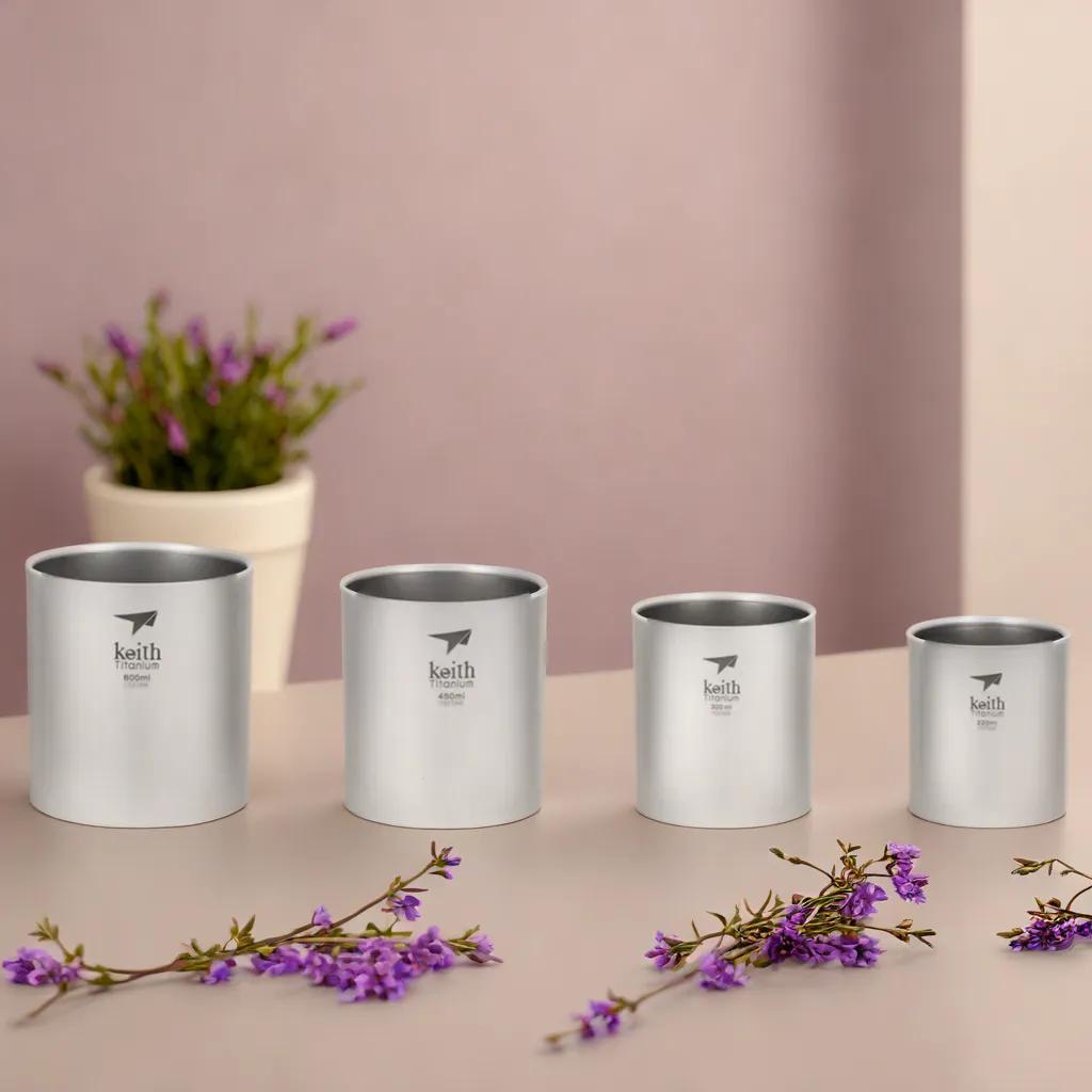 Titan -Becher -Set
