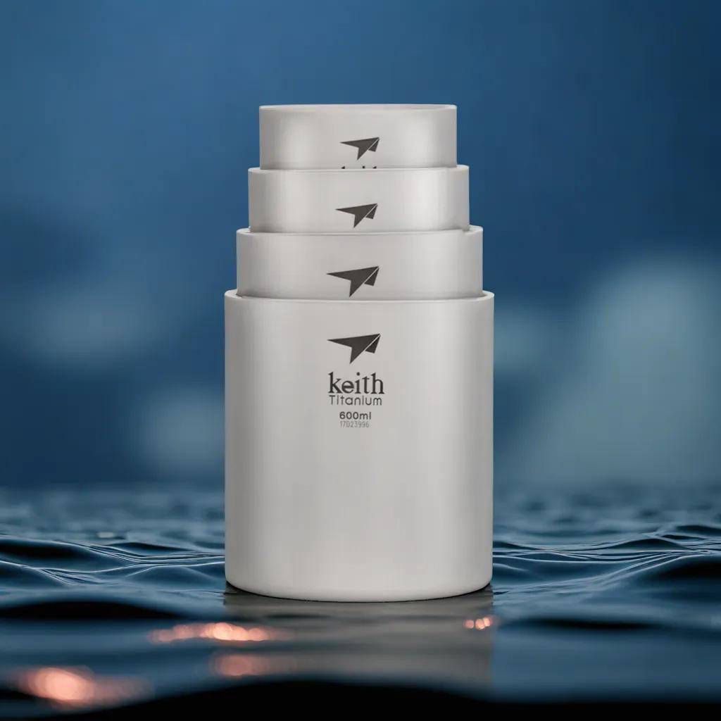 Titan -Becher -Set