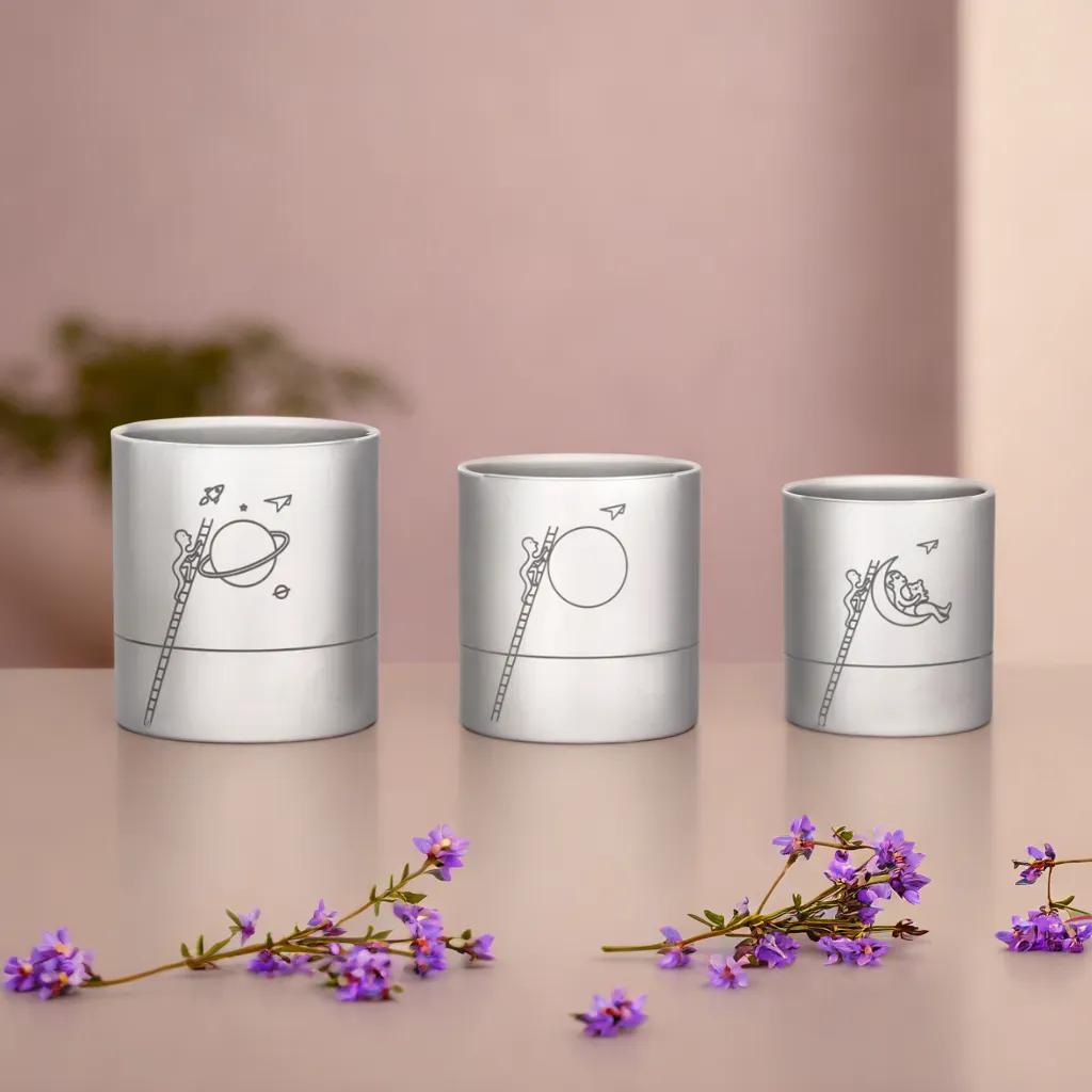 Titan -Becher -Set