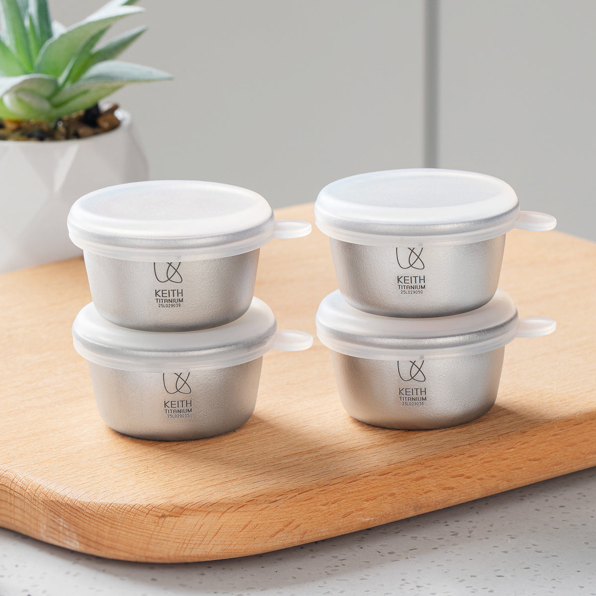 Ti1161 Titanium mini container 2026 new item （ 4pieces）
