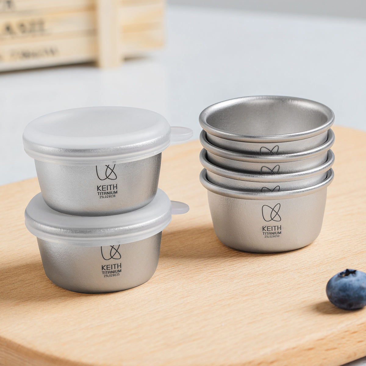 Ti1161 Titanium mini container 2026 new item （ 4pieces）