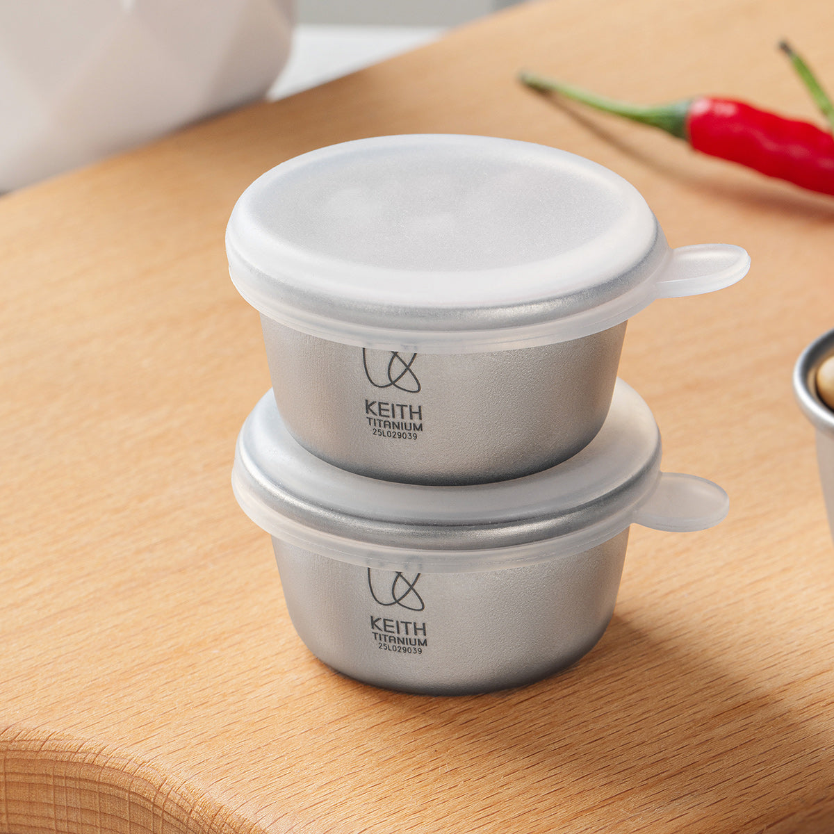 Ti1161 Titanium mini container 2026 new item （ 4pieces）