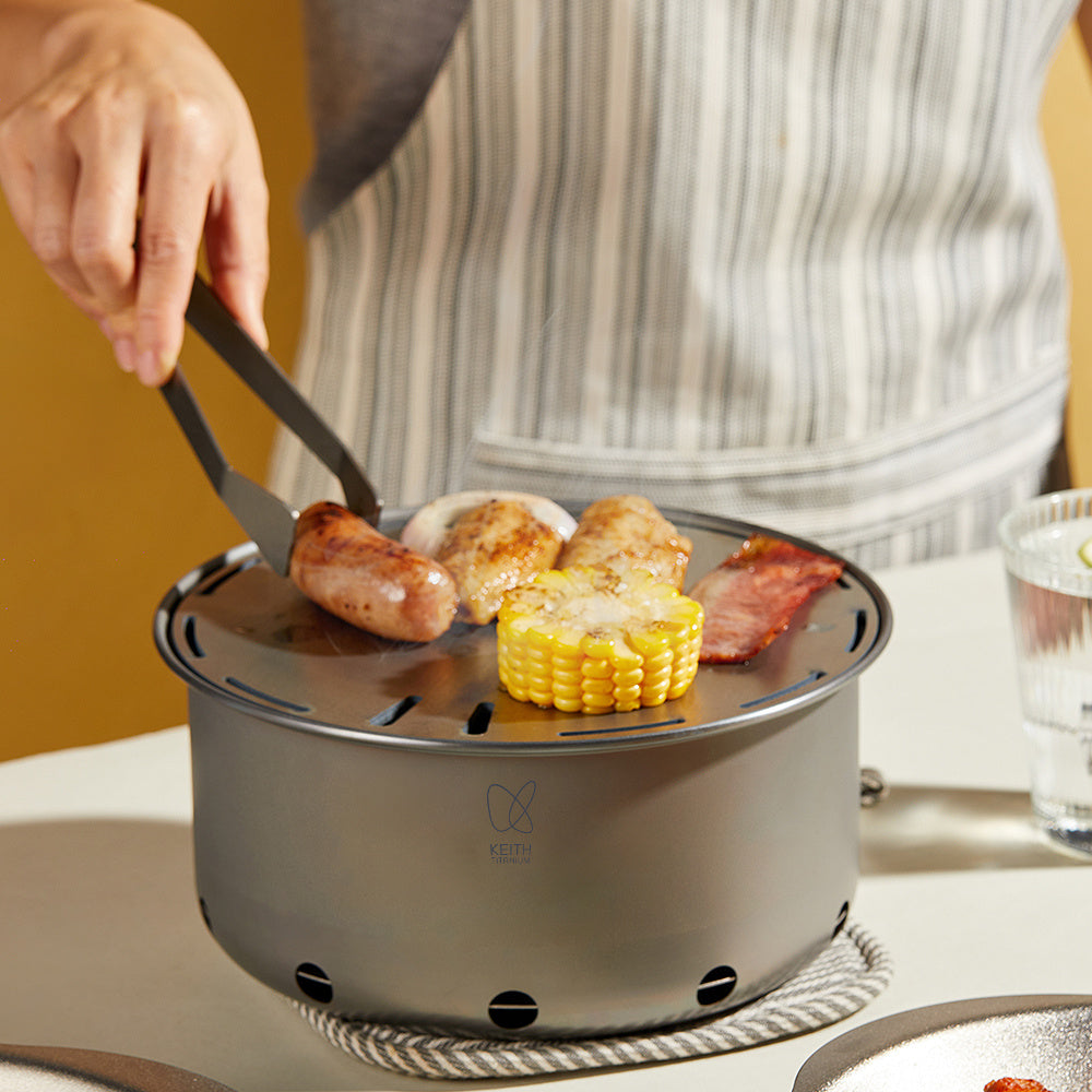 Brændeovn og titaniumgrill