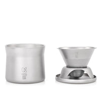 Xícara de chá e all-in-1 em titânio