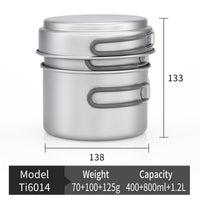 Kits de cocina de titanio