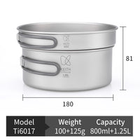 Kits de cocina de titanio