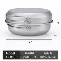 Kits de cocina de titanio